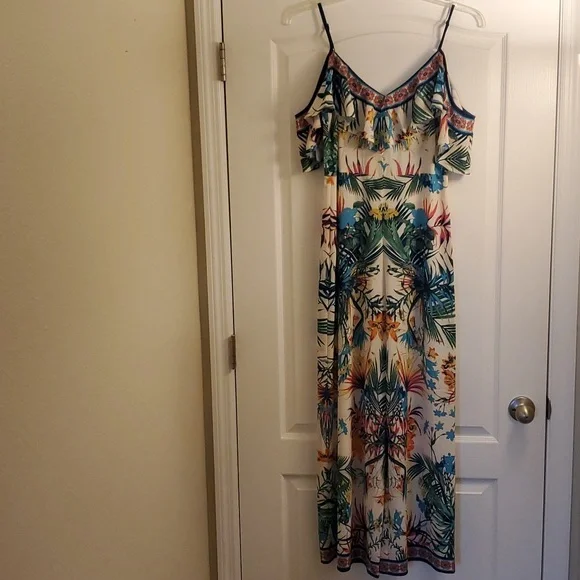 New w/ Tags Womens Tropical Jumpsuit Size M by Flying Tomatoes - Picture 2 of 3